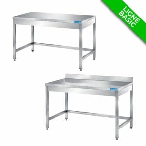 TABLES INOX SANS ÉTAGÈRE DE FOND