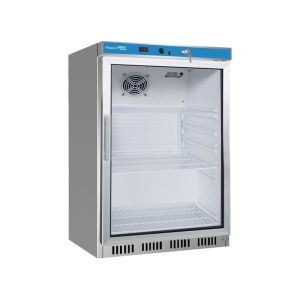 Armoire refrigerée complète en option en ABS température de +2°C à +8°C avec unité de commande digitale et porte en verre - capacité 130 lt