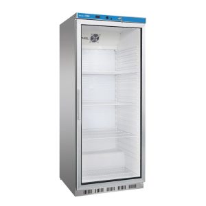 Armoire refrigerée complète en option en ABS température de +2°C à +8°C avec unité de commande digitale et porte en verre - capacité 570 lt