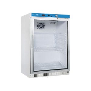 Armoire refrigerée complète en option en ABS  température de +2°C à +8°C avec unité de commande digitale et porte en verre - capacité 130 lt
