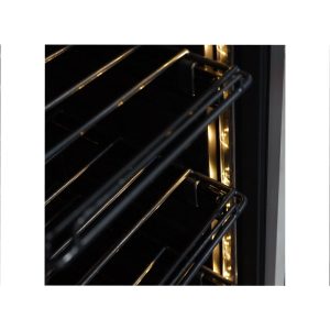 Cave à vin premium double température à réfrigération ventilée pour 256 bouteilles - grilles en métal à Z – Image 8