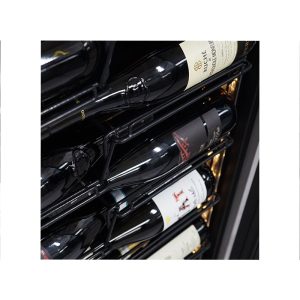 Cave à vin premium double température à réfrigération ventilée pour 256 bouteilles - grilles en métal à Z – Image 9