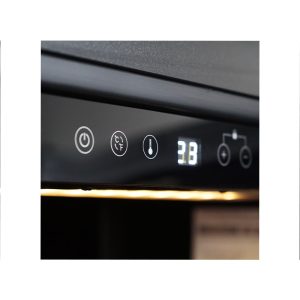 Cave à vin premium double température à réfrigération ventilée pour 256 bouteilles - grilles en métal à Z – Image 5