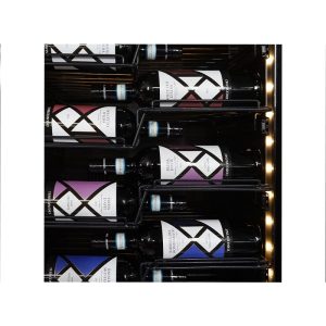 Cave à vin premium double température à réfrigération ventilée pour 256 bouteilles - grilles en métal à Z – Image 4