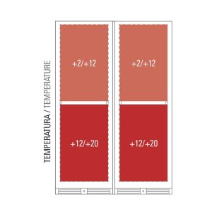 Cave à vin premium double température à réfrigération ventilée pour 256 bouteilles - grilles en métal à Z – Image 12