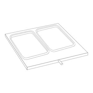 Moule pour thermo-scelleuse pour n°2 barquettes dim. 180x180 mm