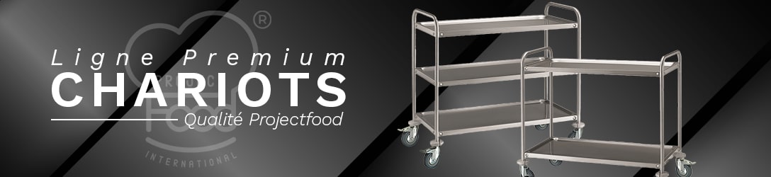 CHARIOTS EN ACIER INOX