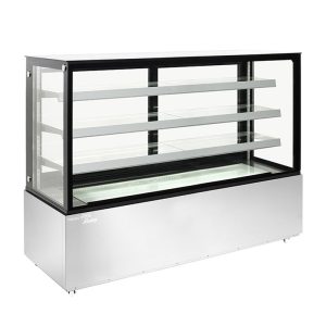 Vitrine d’exposition horizontale ventilée temp +2°C à +8°C L1840xP688xH1410 mm - ligne BETA