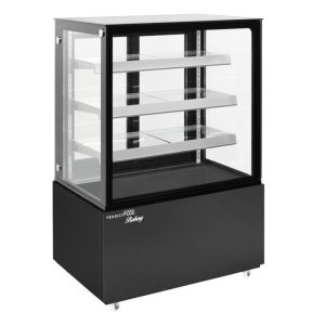 Vitrine d’exposition horizontale ventilée temp +2°C à +8°C L940xP688xH1410 mm - ligne BETA