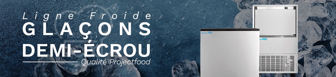 MACHINE À GLAÇONS DEMI-ÉCROU