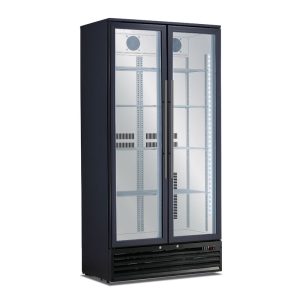 Cave à vin mono température à réfrigération ventilée pour 200 bouteilles - grilles en acier inox