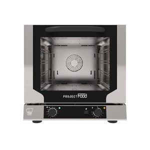 Four électrique ventilé pour 4 plaques 429x345 mm à convection avec humidification - commandes mécaniques