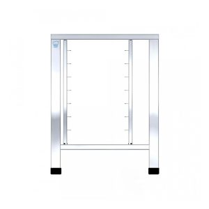 Table fixe en acier inox avec supports pour 6 plaques 1/1 GN o 600 x 400 mm