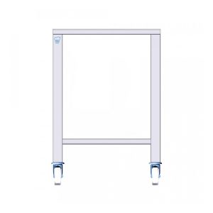 Table en acier inox avec roues pour fours