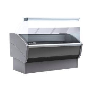 Comptoir de réfrigération pour gastronomie semi-ventilée L 100 cm avec verre droit - temp. de +2°C à +5°C