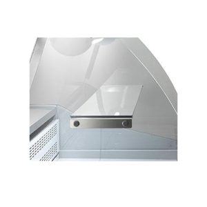 Etagère intermédiaire pour table frigorifique L 300 cm avec verre incurve'