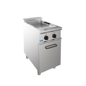 Friteuse professionnelle électrique sur meuble avec cuve simple de 17 lt