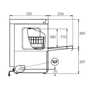 Lave-verres mécanique avec panier 40×40 cm avec doseur de rinçage et détergent + pompe de vindage – Image 17