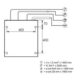 Lave-verres mécanique avec panier 40×40 cm avec doseur de rinçage et détergent + pompe de vindage – Image 15