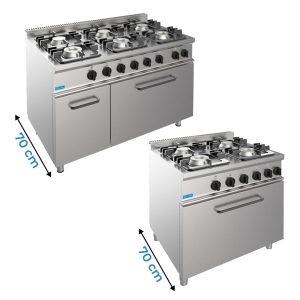 FEUX SUR FOUR PROFONDEUR 70 cm