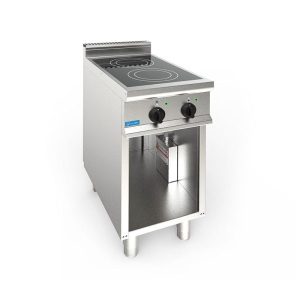 Plaque de cuisson électrique en vitrocéramique à 2 zones de 2,5 kw sur compartiment à jour