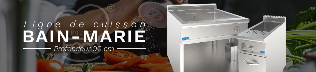 BAIN-MARIE SUR MEUBLE - PROFONDEUR 90 cm