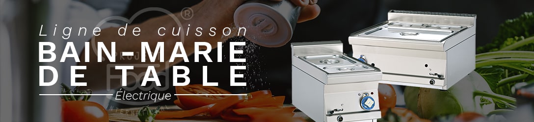 BAIN-MARIE DE TABLE ÉLECTRIQUE- PROF. 60 cm