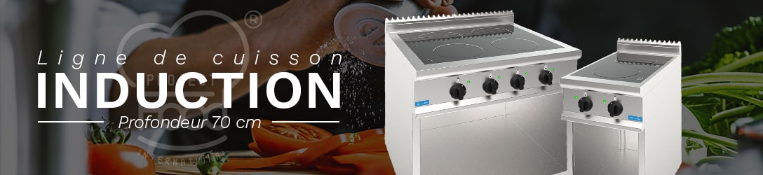 CUISINE À INDUCTION SUR MEUBLE PROFONDEUR 70 cm