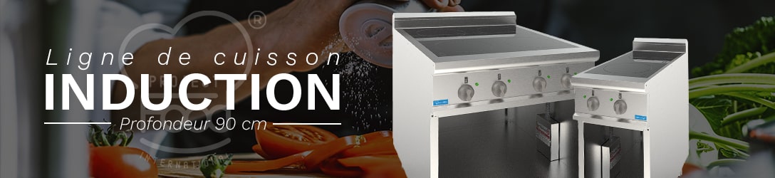 CUISINE À INDUCTION SUR MEUBLE PROFONDEUR 90 cm