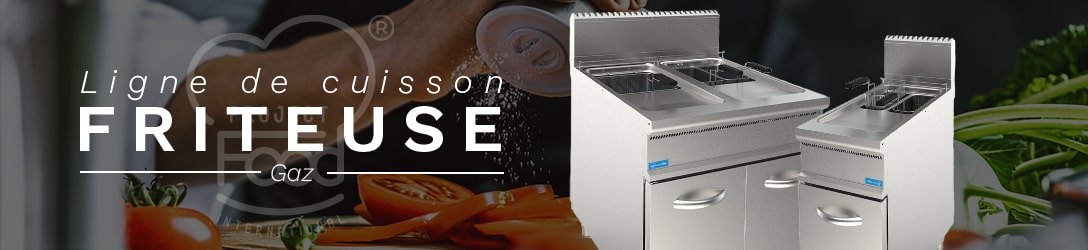 FRITEUSE À GAZ- PROF.90 cm