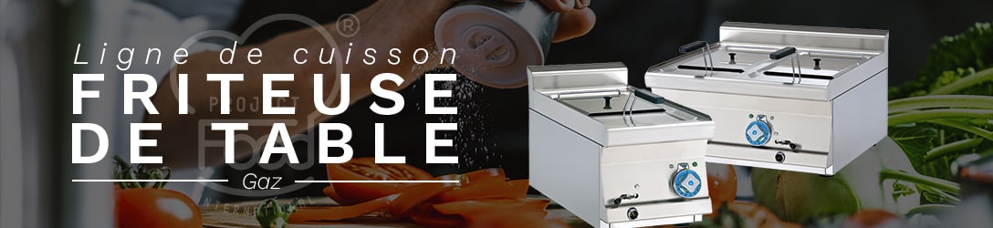 FRITEUSE DE TABLE À GAZ -PROF. 60 cm