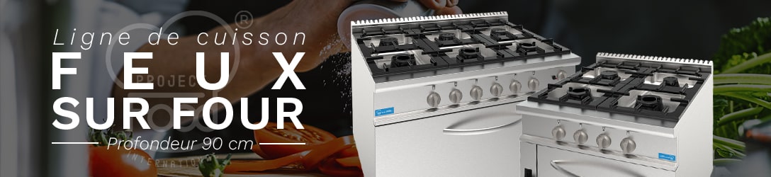 FEUX SUR FOUR PROFONDEUR 90 cm