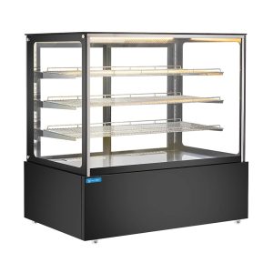 Vitrine d’exposition horizontale chauffée température +30°C à +60°C L1500xP685xH1385 mm - ligne BETA