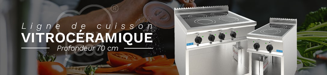 CUISINE VITROCÉRAMIQUE SUR MEUBLE PROFONDEUR 70 cm