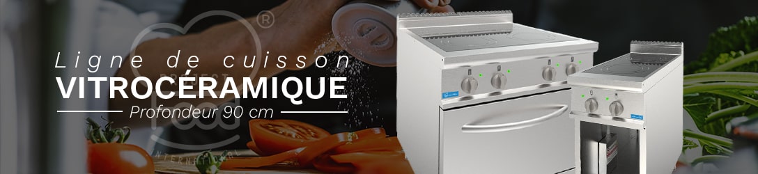 CUISINE VITROCÉRAMIQUE SUR MEUBLE PROFONDEUR 90 cm