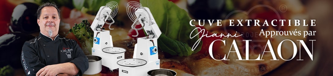 PÉTRINS SPIRALS AVEC CUVES AMOVIBLES POUR PIZZA