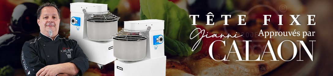 PÉTRINS SPIRALS À TÊTE FIXE POUR PIZZA