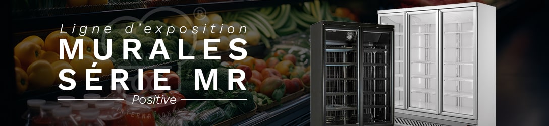 ARMOIRES MURALES SUPERMARCHÉ SÉRIE "MR" TEMPÉRATURE POSITIVE