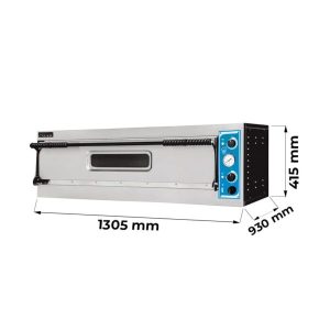 Four à pizza électrique à chambre simple pour 6 pizzas Ø 32 cm - développement en largeur - série EMME