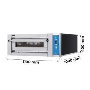 Four à pizza électrique à chambre simple pour 4 pizzas Ø 35 cm - série EVOX