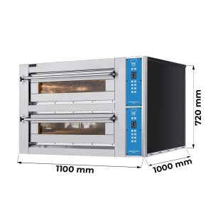 Four à pizza électrique à chambre double pour 4+4 pizzas Ø 35 cm - série EVOX