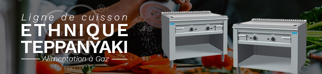 TEPPANYAKI AVEC ALIMENTATION À GAZ
