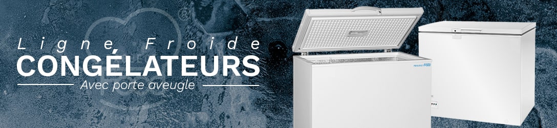 CONGÉLATEURS COFFRES AVEC PORTE AVEUGLE